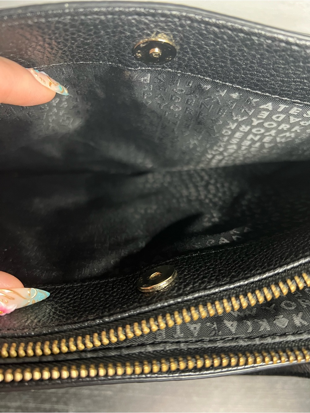 kate spade black pebbled leather crossbody satchel - Picture 3 of 12